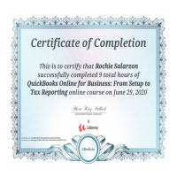 QuickBooks Online for Business Certification