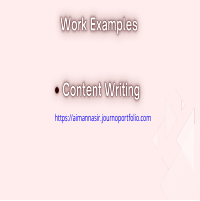 Content Writin Samples