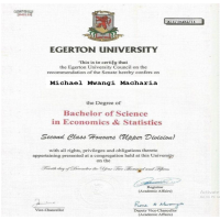 My certificate