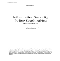 Example of a Policy & Procedure document I wrote