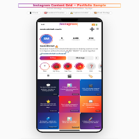 Instagram content grid