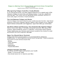 Wellness Through Rest