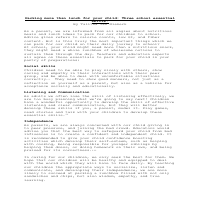 An article about parenting and parenting values