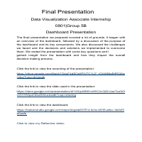 Exceleate Dashboard Design presentation