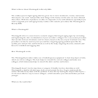 What to Know About Thermage