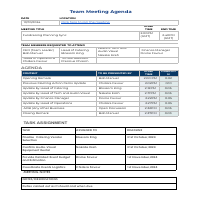 Meeting Agenda Created by Precious