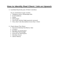How to Find Real Job on Upwork