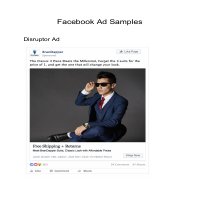 Facebook Ad Sample