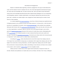 Advertisement Engagement