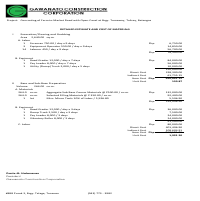 Cost Estimation