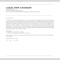 Cover Letter