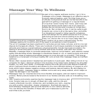 Blog for Vested Wellness - Massage Your Way to Wellness