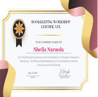 Bookkeeping Certificate