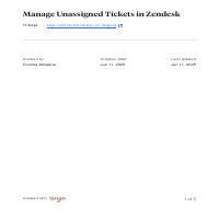 Zendesk Ticket management