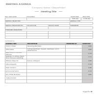 Meeting Agenda Template(PA)