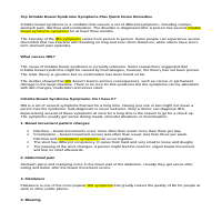 Irritable Bowel Syndrome Info