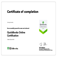 Intuit Quickbooks Online Certificate