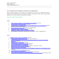 List of Edited Works