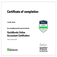 Quickbooks Online Accoutant Certificate