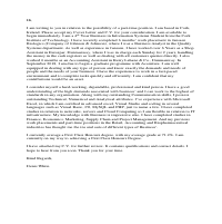 Cover Letter