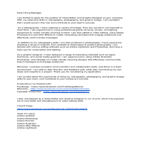 Cover Letter