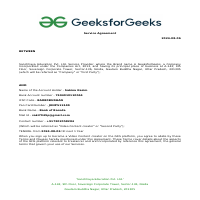  GeeksforGeeks Offer letter