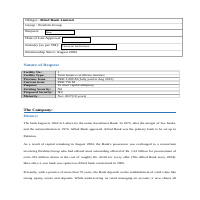 Credit Memorandum of Allied Bank Limited Pakistan