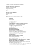 Career Portfolio