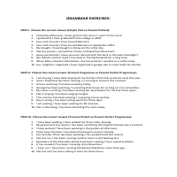 Grammar Exercises for an English School worked part-time for