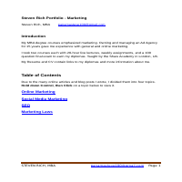 Portfolio - Marketing