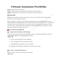 Virtual Assistant Portfolio