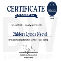 IT on demand skills Certificate