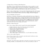 How to Write a Killer Blog Post