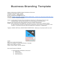Branding template