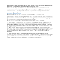 Short Excerpt from Ransomware Article