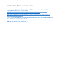 Links to sample of articles written online with bylines