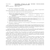Critique Paper on Gamification Approach to Teaching