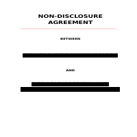 Sample of Non-Disclosure Agreement I Prepared