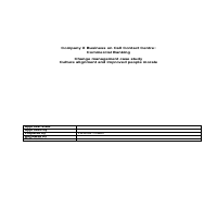 Change Management Case Study