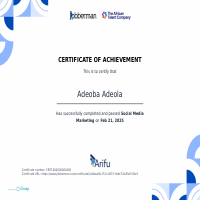 Certification in social media marketing 