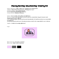 Freelancing Branding Template