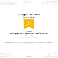 Google Ads Search Certification 