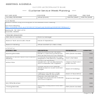 Meeting Agenda