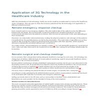 Blog: Application of 3G Tech in Healthcare
