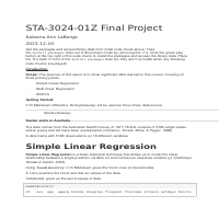 "R" Linear Regression Data Visualization (converted to Word)