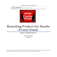 7.Nestle Fruita Vitals Branding Project for my MBA course
