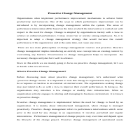 An article on proactive change management