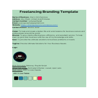 Freelancing Branding Template