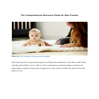 Resource Guide for New Parents