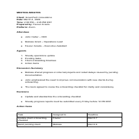 Clear, structured meeting notes for teams 
